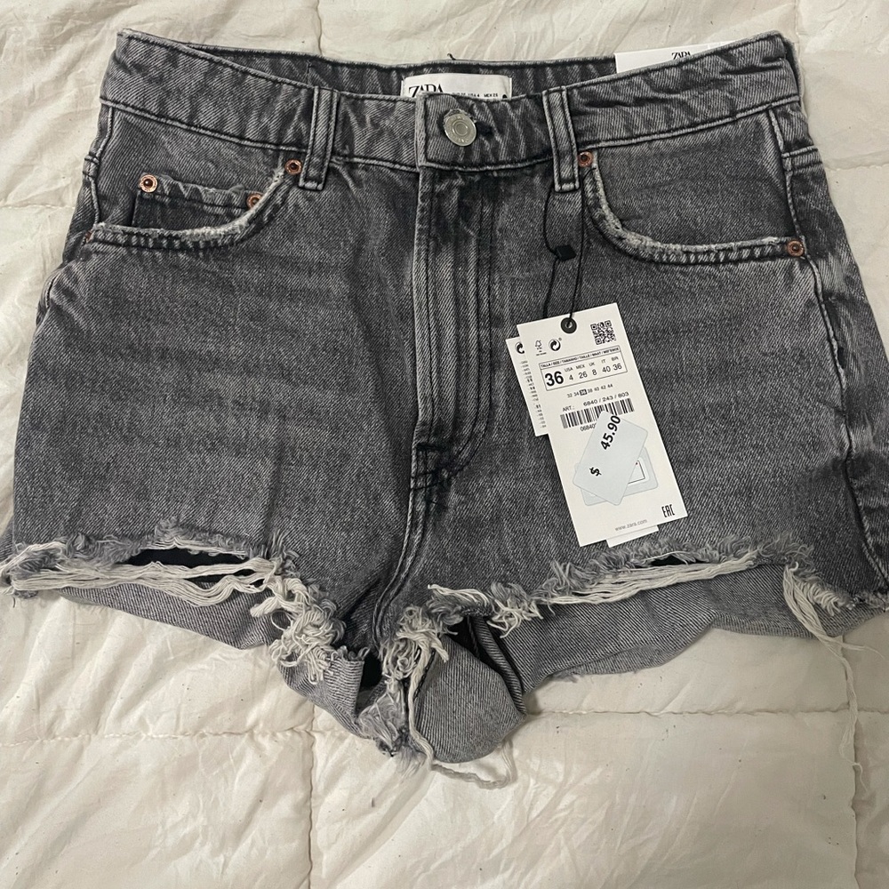 Dark Wash High Waisted Denim Shorts🖤